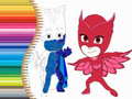 Spel Målarbok för PJ Masks på nätet