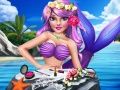 Spel Prinsessans sjöjungfru sminkstil på nätet