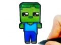 Spel Enkel Färgning för Barn Mineblox på nätet