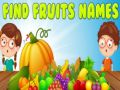 Spel Hitta fruktnamn på nätet