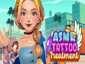 Spel ASMR-tatueringsbehandling på nätet