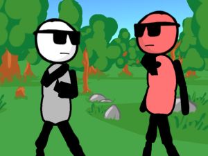 Spel Stickman Gun- Mindre Fighting på nätet