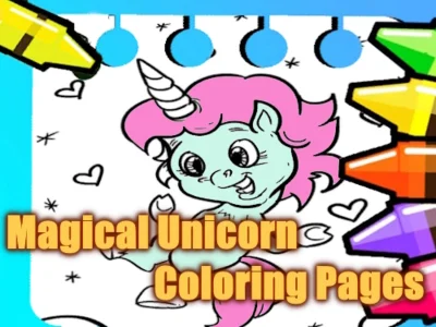 Spel Magiska Unicorn målarbok på nätet