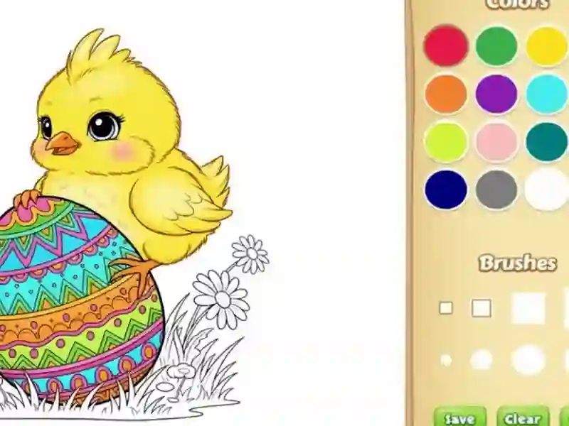 Spel Påsk målarbok för barn på nätet