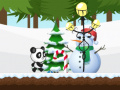 Spel Jul Panda Löpning på nätet