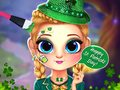 Spel Lilla Lily St Patrick's Day Fotografering på nätet