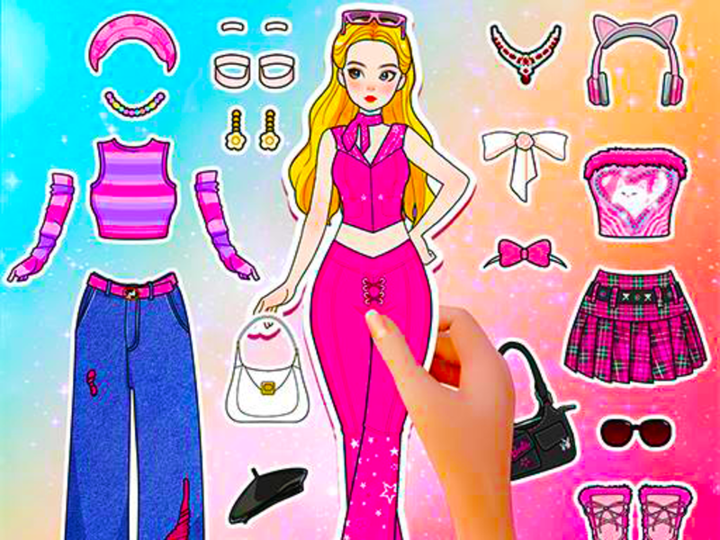 Spel Pappersdocka dagbok: Klä upp DIY på nätet
