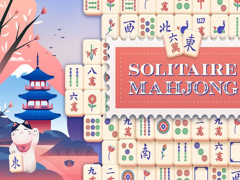 Spel Solitaire Mahjong på nätet