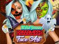 Spel Kylie Jenners Halloween ansiktskonst på nätet