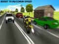Spel Motorcykelstunts i motorvägstrafik på nätet