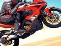 Spel Motorcykel Stuntförare på motorvägen på nätet