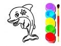 Spel Delfinfärgbok på nätet