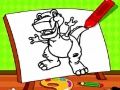 Spel Enkel Målarbok Dinosaur för Barn på nätet