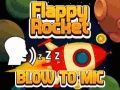 Spel Flappy Raket Med Blås på nätet
