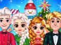 Spel Fryst prinsessa julfirande på nätet