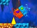 Spel Geometri Neon Dash Regnbåge på nätet