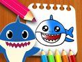 Spel Målarbok Baby Shark på nätet