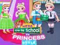 Spel Lilla Flickor Skola vs Prinsessstil på nätet