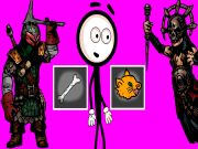 Spel Stickman väljer åtgärder på nätet