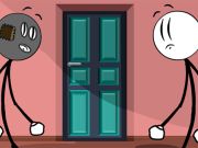 Spel Stickman dörrar och ö på nätet
