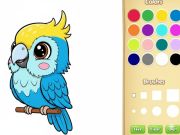 Spel Kawaii djur målarbok på nätet