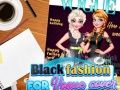 Spel Svart mode för Vogue-omslag på nätet