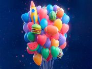 Spel Slå samman 3D- Match 3 ballonger på nätet