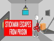 Spel Stickman flyr från fängelset på nätet