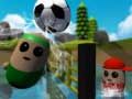Spel Volleybollmatch av piller pÄ nÀtet Spel Volleybollmatch av piller pÄ nÀtet