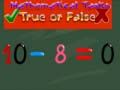 Spel Matematikuppgifter sant eller falskt på nätet