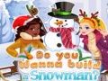 Spel Vill du bygga en snögubbe? på nätet
