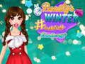 Spel Skönhetens Vinter Hashtag Utmaning på nätet