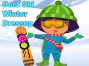 Spel Dora Skidåkning: Vinterkläder på nätet
