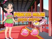 Spel Design av prinsessans Mulan skor på nätet