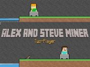 Spel Alex och Steve: Två Spelare Gruvarbetare på nätet