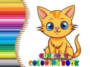 Spel Söt katt målarbok på nätet