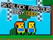 Spel Skyblock Parkour Lätt Obby på nätet
