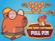 Spel Rädda baby capybaras Pull Pin på nätet