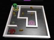 Spel 3D Labyrint och Robot på nätet