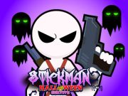 Spel Stickman Halloween överlever på nätet