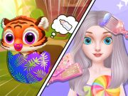 Spel Roliga minispel för prinsessan på nätet