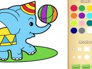 Spel Enkel djur målarbok för barn på nätet
