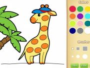 Spel Enkel djurfärgbok för barn på nätet