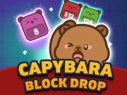 Spel Capybara block droppe på nätet