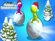 Spel Jul snöbollarena på nätet