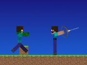 Spel Noob vs pro men bågskyttar minecraft på nätet