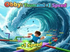 Spel Obby: Tsunami +1 hastighet på nätet