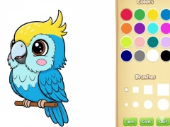 Spel Kawaii djur målarbok på nätet