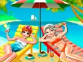 Spel Elsa och Annas Strandselfie på nätet