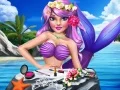 Spel Prinsessans sjöjungfru sminkstil på nätet